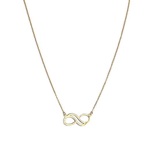 Infinity Necklace (18K Solid Gold)