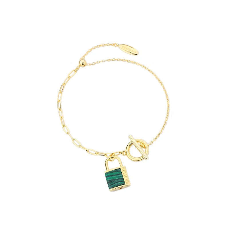 Green Lock Bracelet