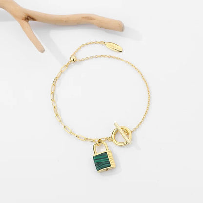 Green Lock Bracelet