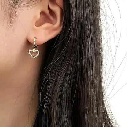 Heart gem Earrings