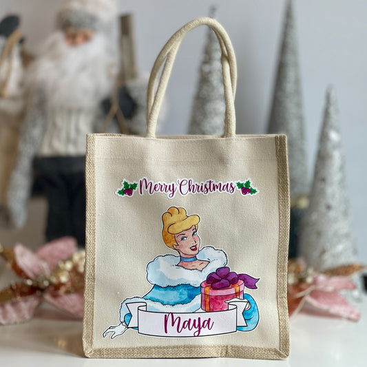 Disney Princess Christmas Canvas Bag