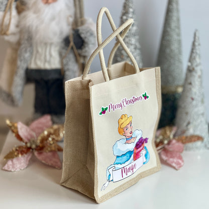 Disney Princess Christmas Canvas Bag