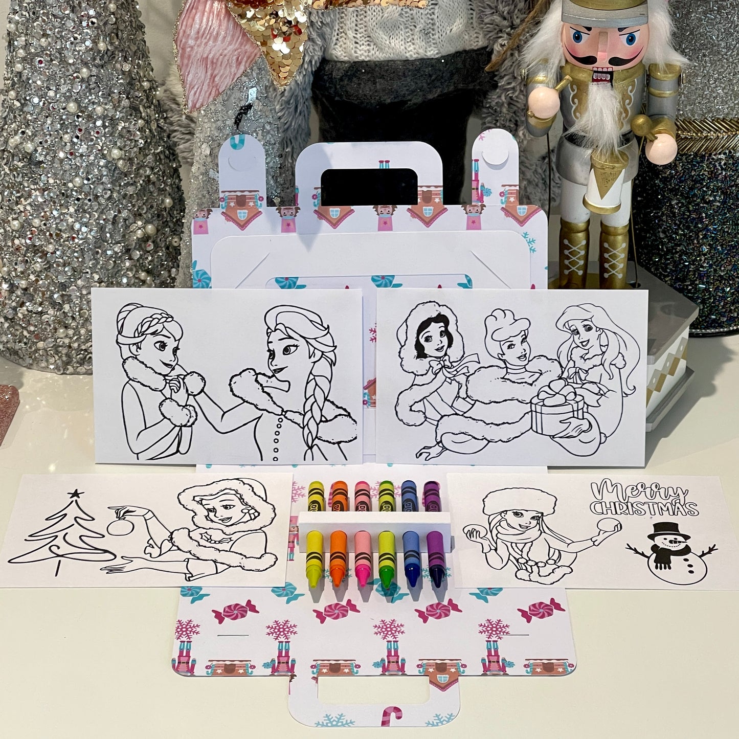 Christmas Colouring Suitcase Disney Princess