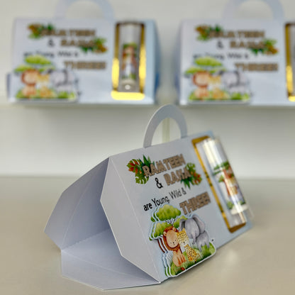 Safari Animals Lip Balm Box