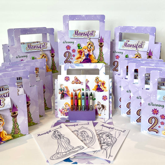 Rapunzel colouring suitcase & stickers