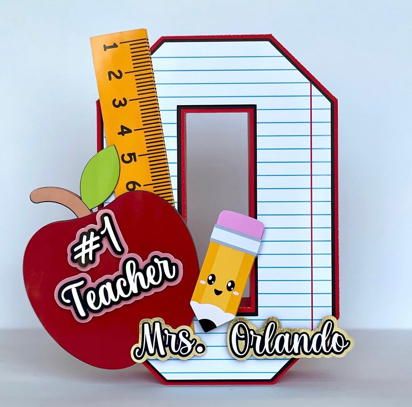 Teacher's Name 3D letter
