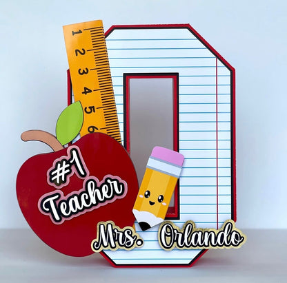 Teacher's Name 3D letter