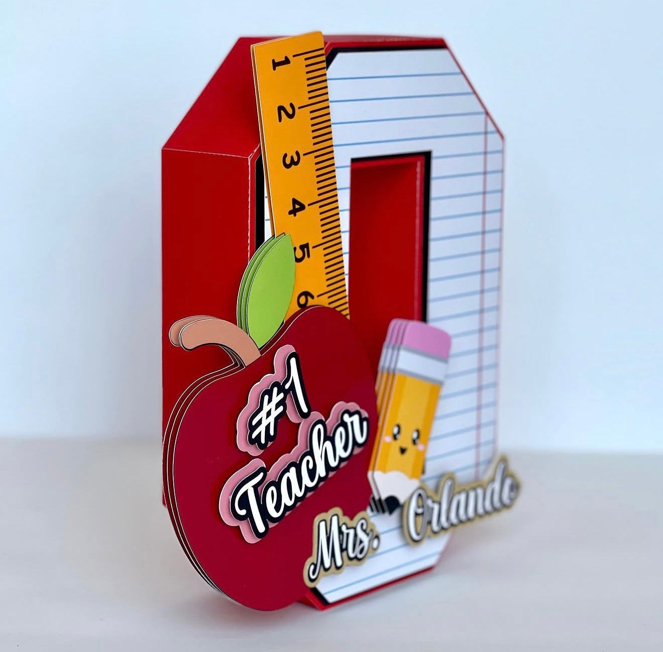 Teacher's Name 3D letter