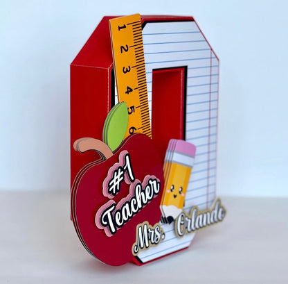 Teacher's Name 3D letter