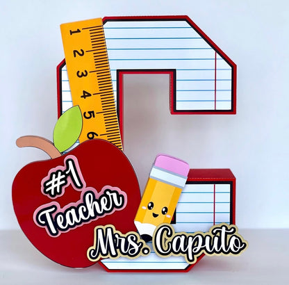 Teacher's Name 3D letter
