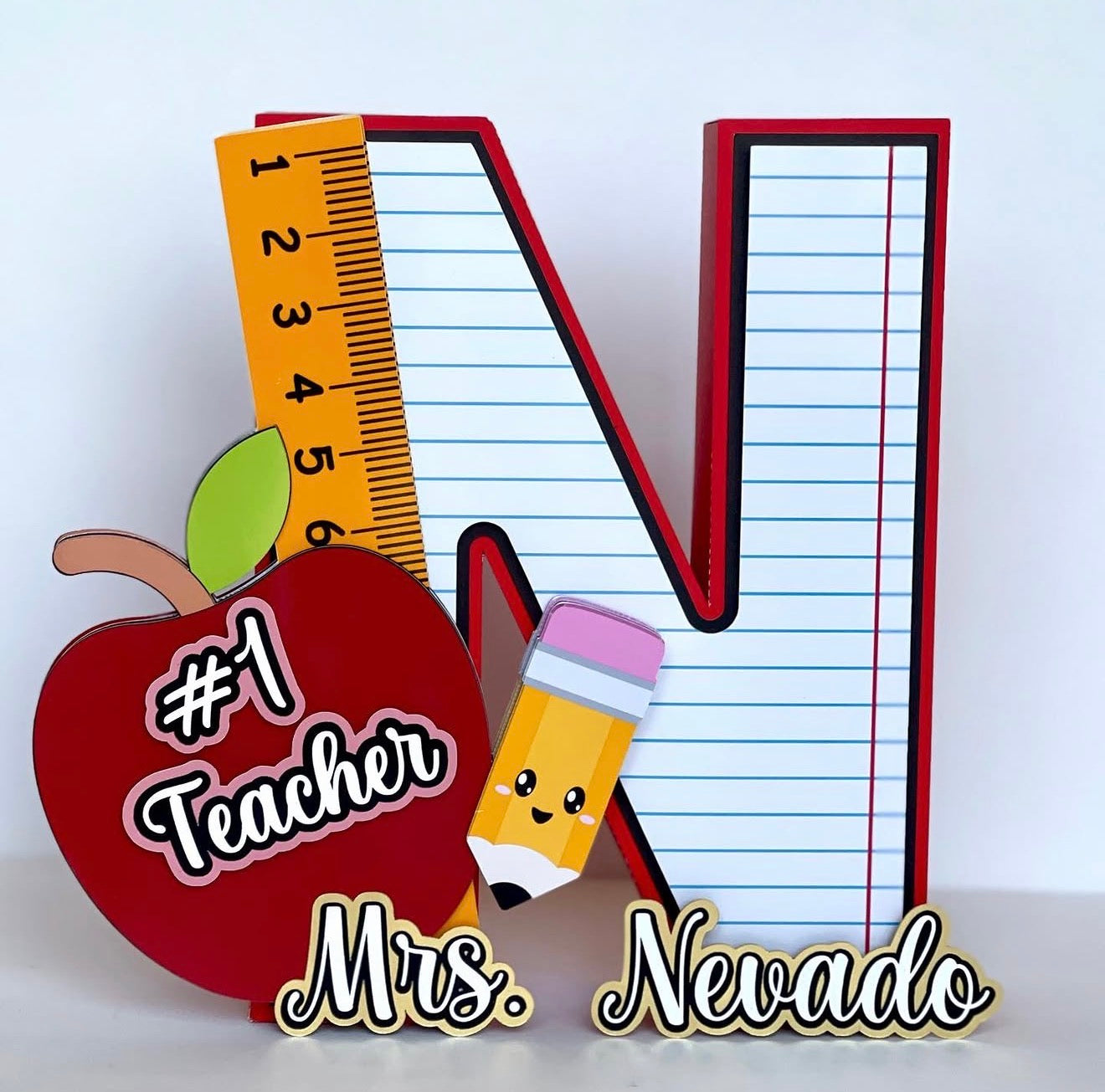 Teacher's Name 3D letter