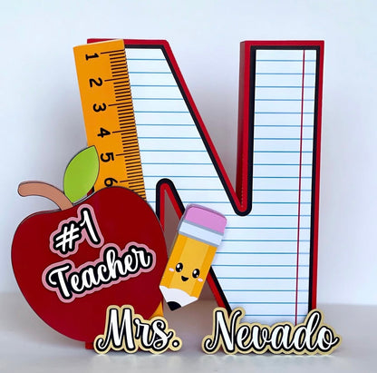 Teacher's Name 3D letter