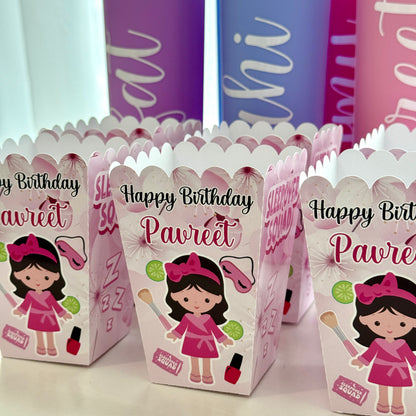 Sleepover popcorn Box