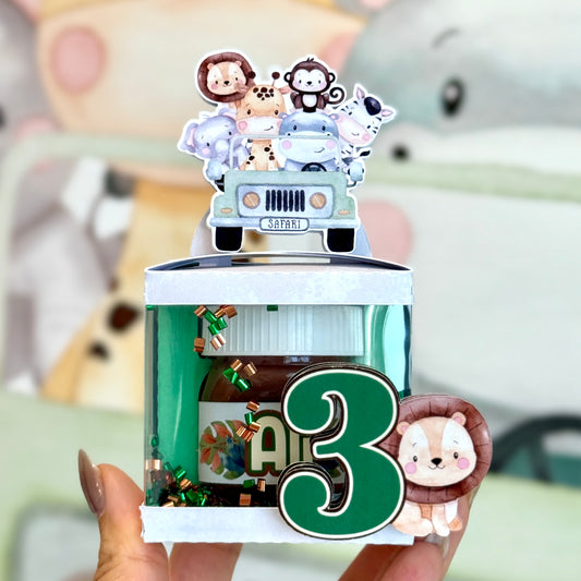 Safari Animals Nutella shaker box