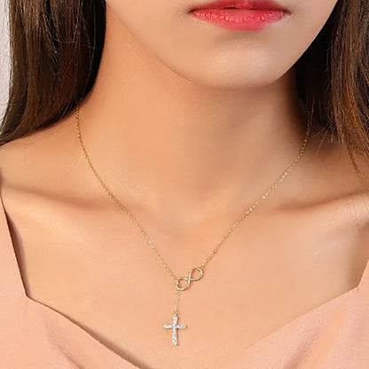 Infinity Cross Necklace