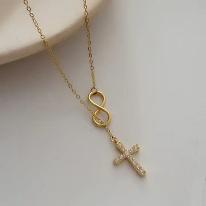 Infinity Cross Necklace