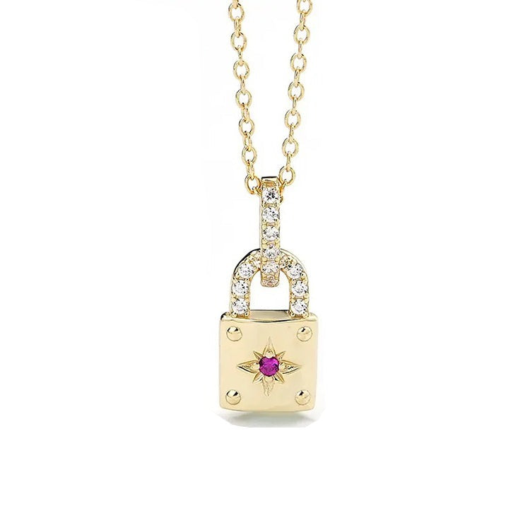 Lock Pendant Necklace