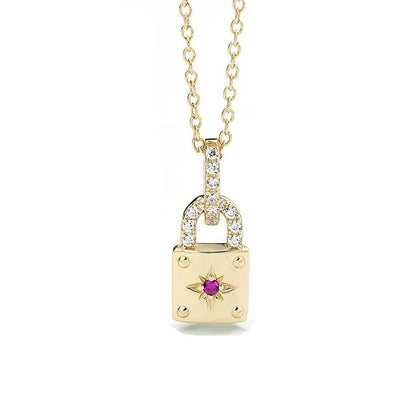 Lock Pendant Necklace