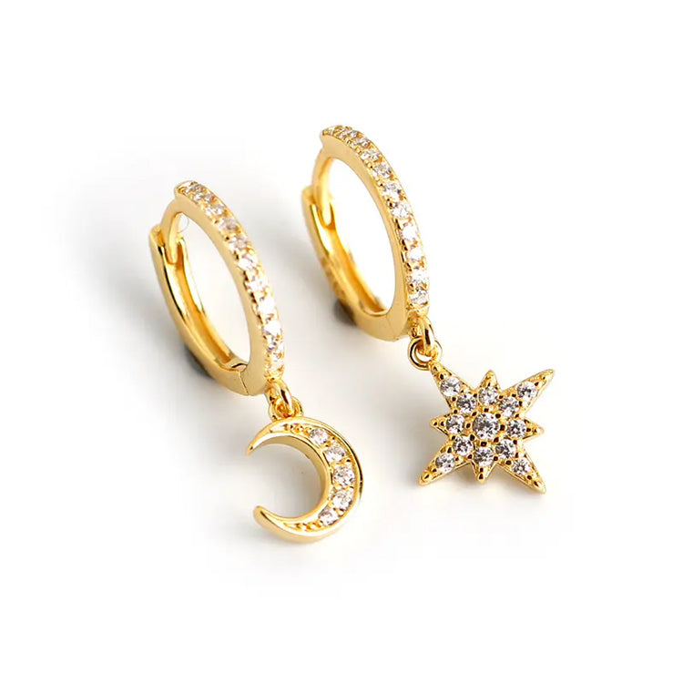 Star & Moon Earrings