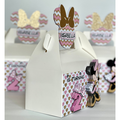 Minnie Mouse 3D Box Pink & Gold