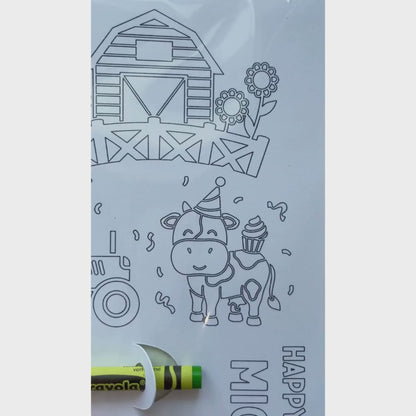 Farm Colouring Page