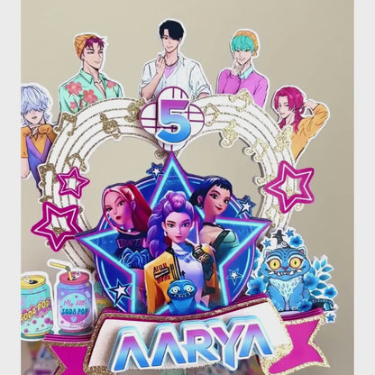 K-pop Demon Hunter Cake Topper