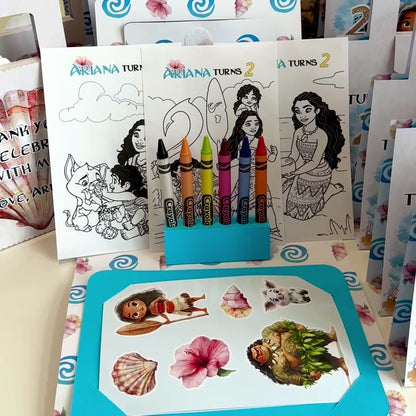 Moana Colouring & Sticker Suitcase
