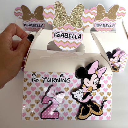 Minnie Mouse 3D Box Pink & Gold