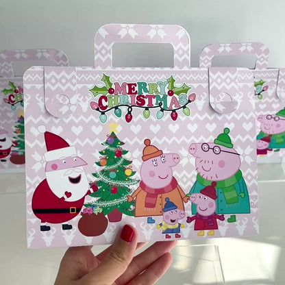 Christmas Colouring Suitcase Peppa pig (Pink)