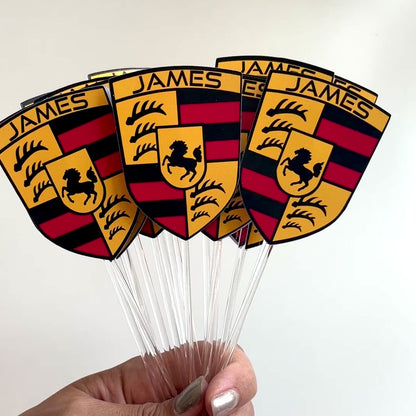 Porsche Cupcake Topper (Set of 6)